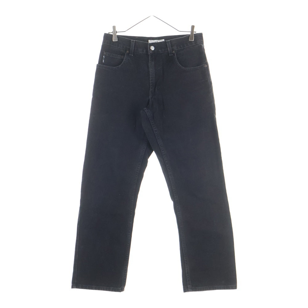 Armani Exchange(アルマーニ エクスチェンジ) CLASSIC FIT クラシックフィット ジップフライ デニム ストレートパンツ ブラック