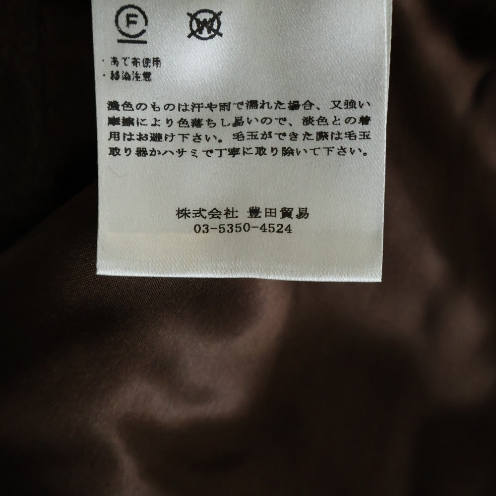 LARDINI(ラルディーニ) イタリア製 カシミア チェスターフィールドコート ブラウン JW23636AQ