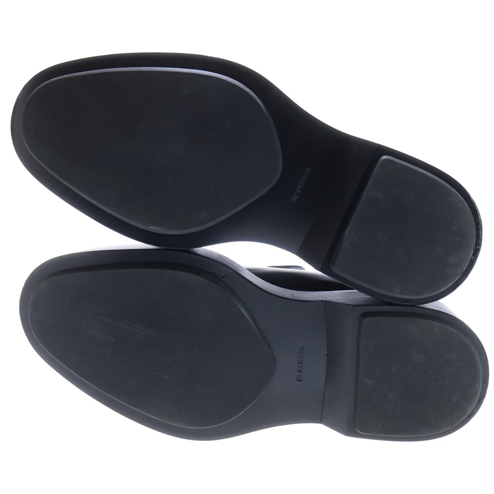 JIL SANDER(ジルサンダー) 24SS LOAFER バイカラー レザーローファー ローカットシューズ ブラック/ホワイト J32WR0008