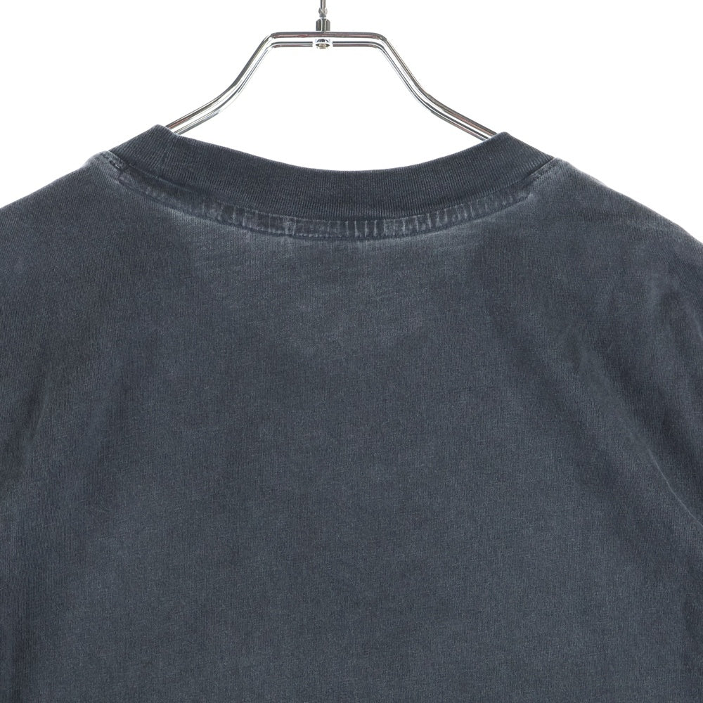 adidas(アディダス) ADILENIUM OVERSIZED TREFOIL TEE アディレニウム トレフォイル ロゴ オーバーサイズ ウォッシュド クルーネック 半袖Tシャツ カットソー ブラック JM9246