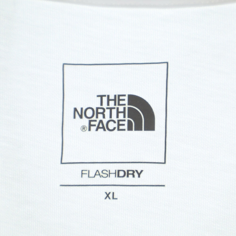 THE NORTH FACE(ザノースフェイス) S/S FD PACK TEE ロゴエンブロイダリー クルーネック 半袖 フラッシュ ドライ パック Tシャツ カットソー ホワイト NT32542