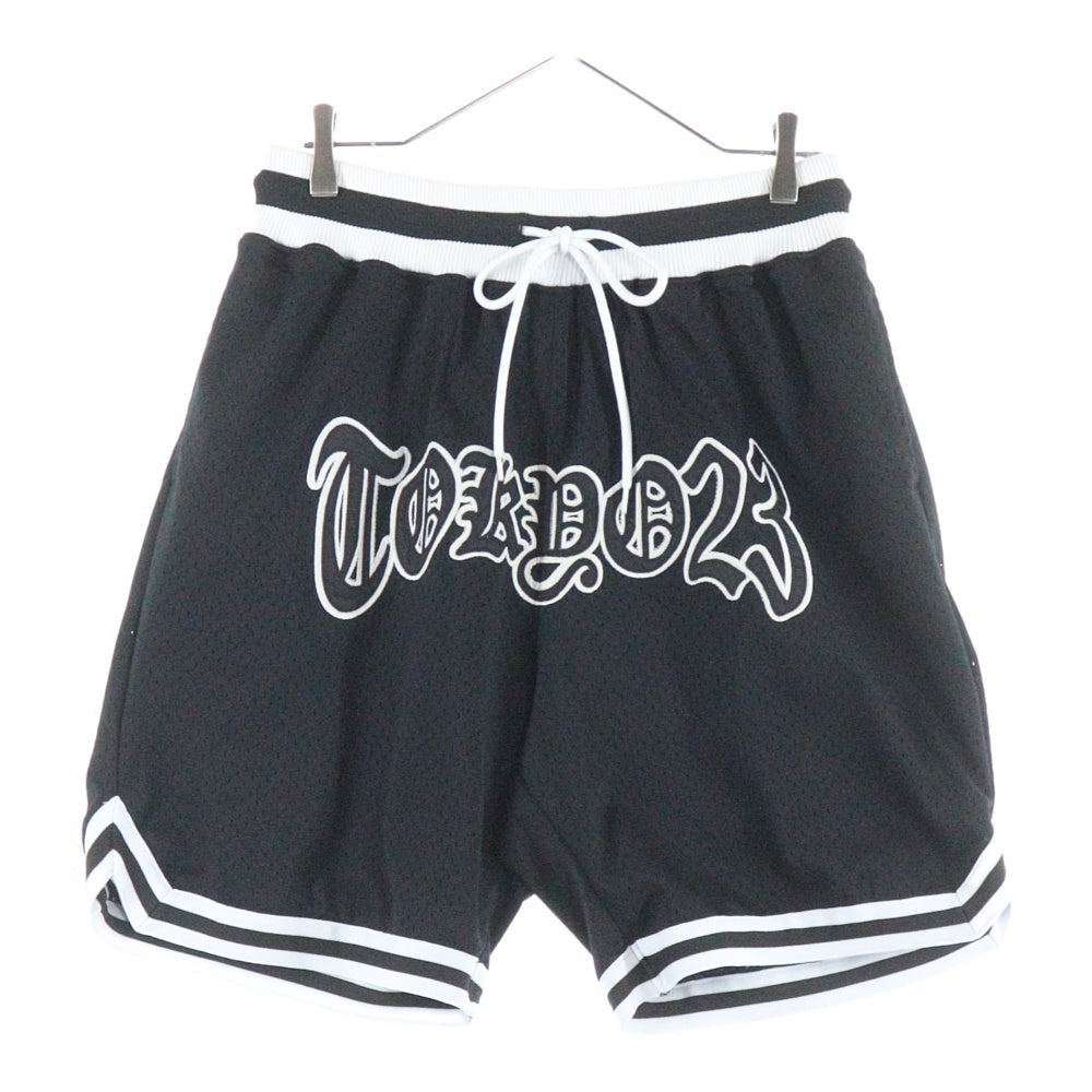TOKYO23(トウキョウニジュウサン) 7 INCH SHORTS 7インチ メッシュ ユニフォームショーツ ハーフパンツ ブラック TO24S-SP016