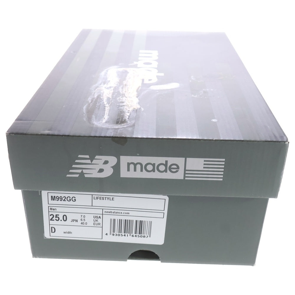 New Balance(ニューバランス) M992GG USA製 ローカットスニーカー ブラック US7/25cm