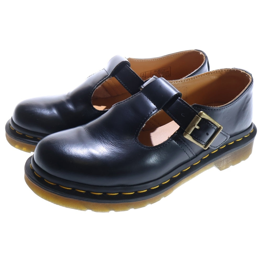 Dr.Martens(ドクターマーチン) POLLEY ポリー Tバー ローカット レザーシューズ レディース ブラック