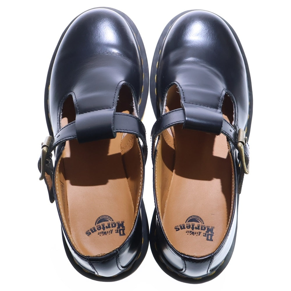 Dr.Martens(ドクターマーチン) POLLEY ポリー Tバー ローカット レザーシューズ レディース ブラック