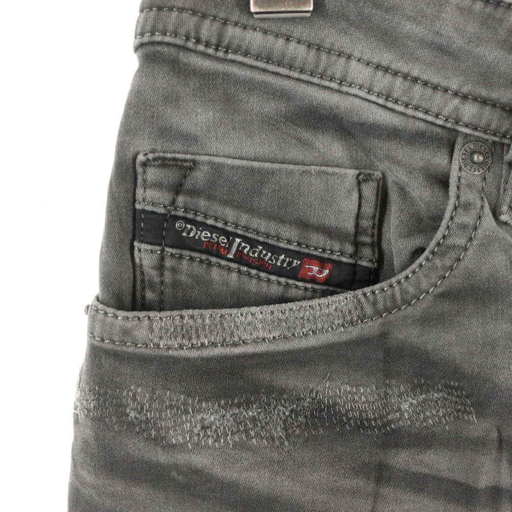 DIESEL(ディーゼル) THOMMER CB-NE ドローストリング デニムパンツ グレー