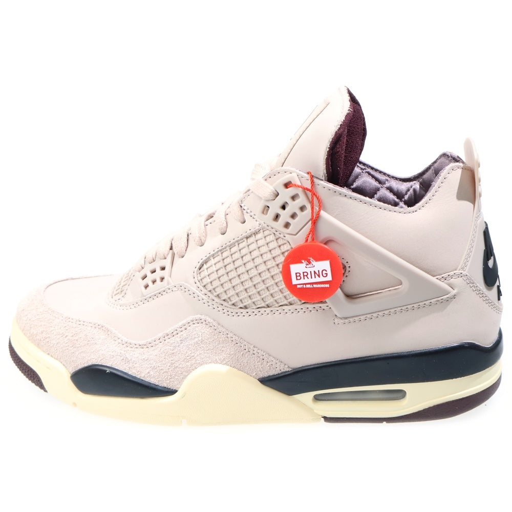 NIKE(ナイキ) ×A MA MANIERE WMNS AIR JORDAN 4 RETRO OG ア マ マニエール ウィメンズ エアジョーダン ハイカットスニーカー ベージュ US10.5/28.5cm FZ4810-200 レディース