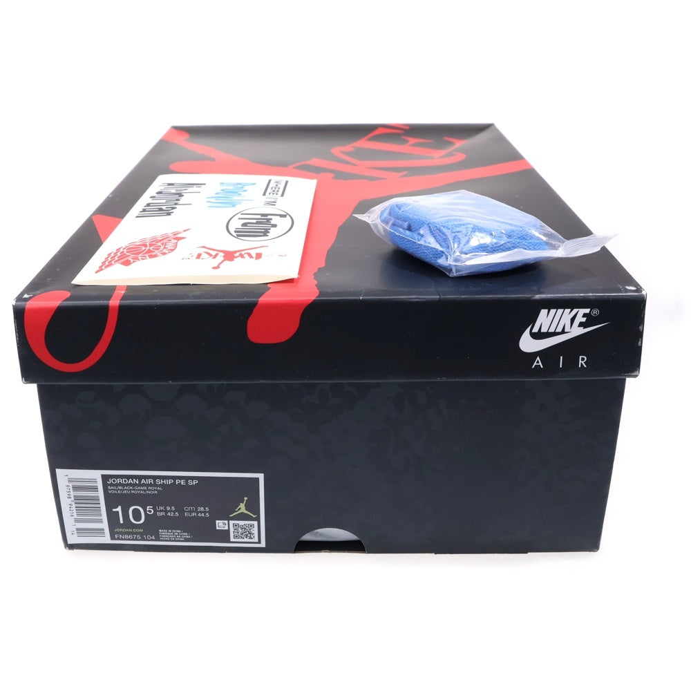 NIKE(ナイキ) ×AWAKE NY JORDAN AIR SHIP PE SP アウェイク ニューヨーク ジョーダン エアシップ ハイカットスニーカー ホワイト/ブルー US10.5/28.5cm FN8675-104