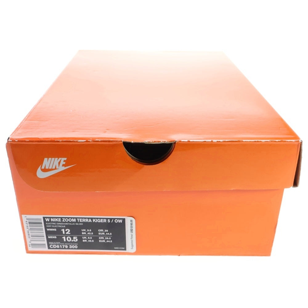 NIKE(ナイキ) ×OFF-WHITE WMNS AIR ZOOM TERRA KIGER 5 オフホワイト ウィメンズ テラ カイガー ローカットスニーカー グリーン US12/29cm CD8179-300 レディース