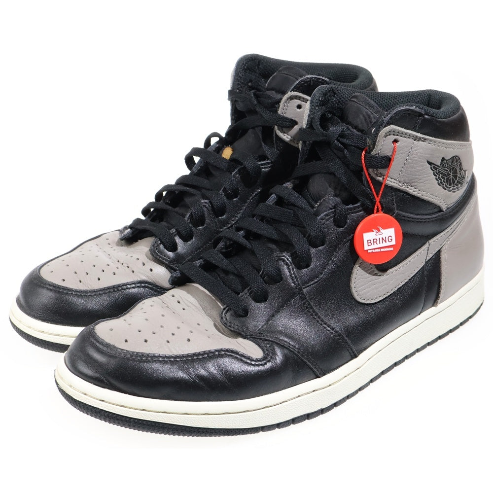 NIKE(ナイキ) AIR JORDAN 1 RETRO HIGH OG SHADOW エアジョーダン シャドウ ハイカットスニーカー ブラック/グレー US11/29cm 555088-013