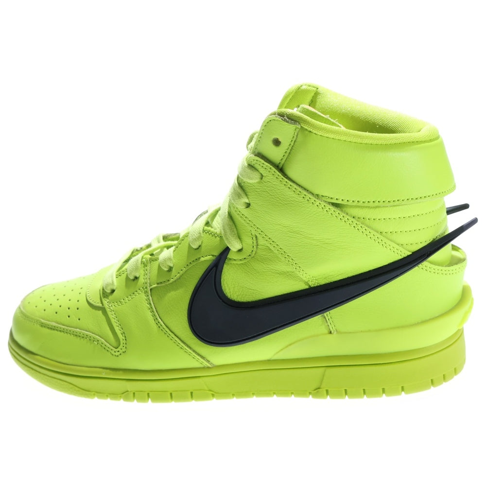NIKE(ナイキ) ×AMBUSH DUNK HIGH FLASH LIME アンブッシュ ダンク フラッシュライム ハイカットスニーカー ネオングリーン US10/28cm CU7544-300