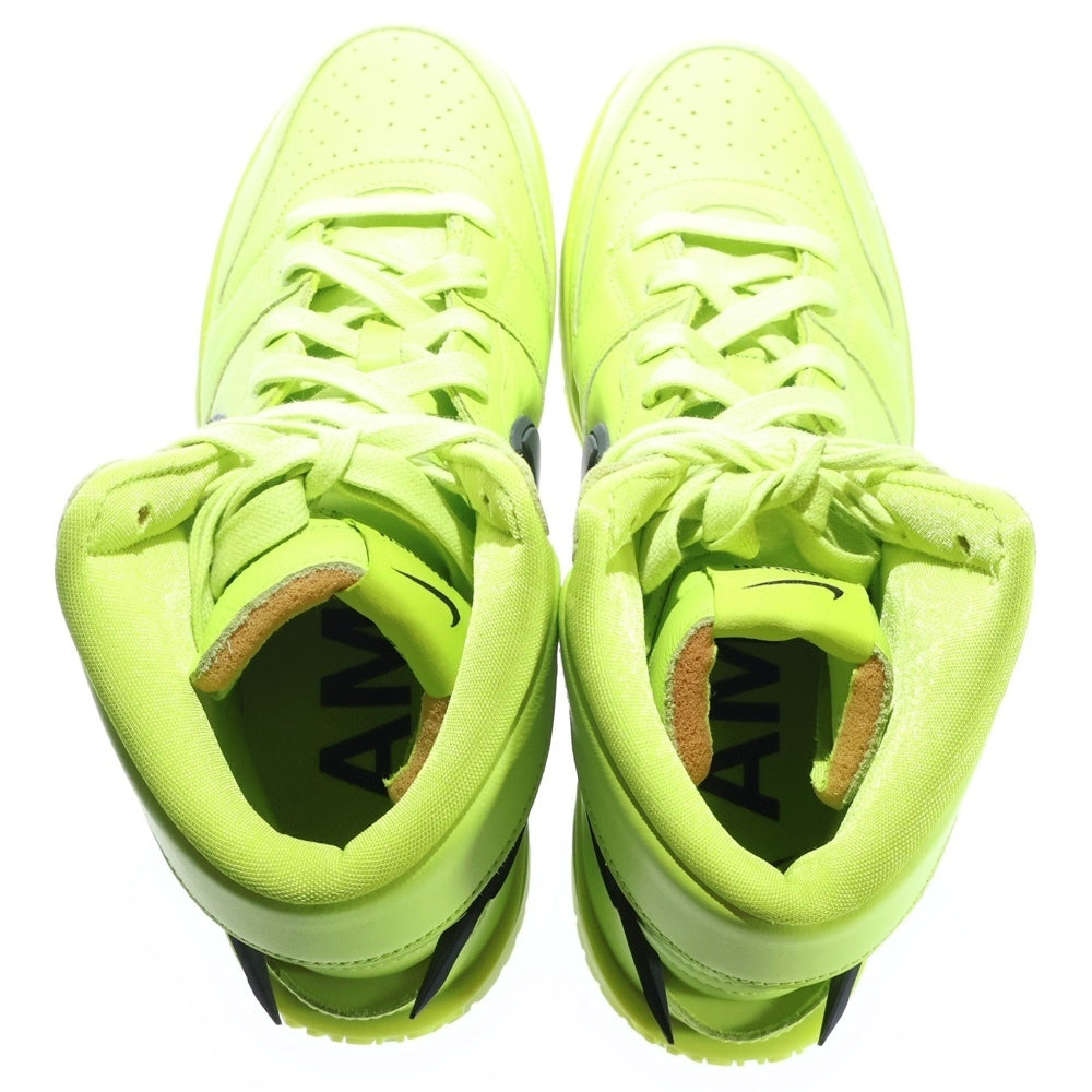 NIKE(ナイキ) ×AMBUSH DUNK HIGH FLASH LIME アンブッシュ ダンク フラッシュライム ハイカットスニーカー ネオングリーン US10/28cm CU7544-300