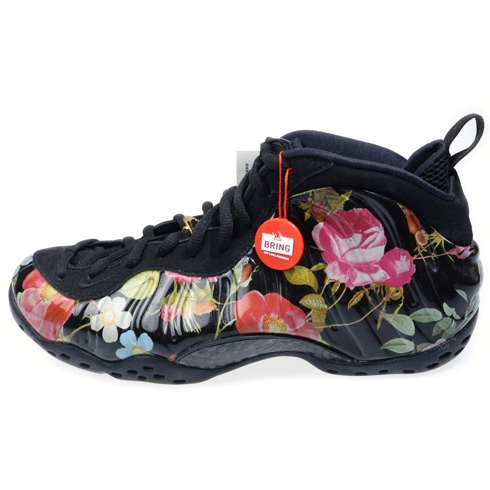 NIKE(ナイキ) AIR FOAMPOSITE ONE FLORAL エアー フォームポジット ワン フローラル ハイカットスニーカー ブラック US10.5/28.5cm 314996-012