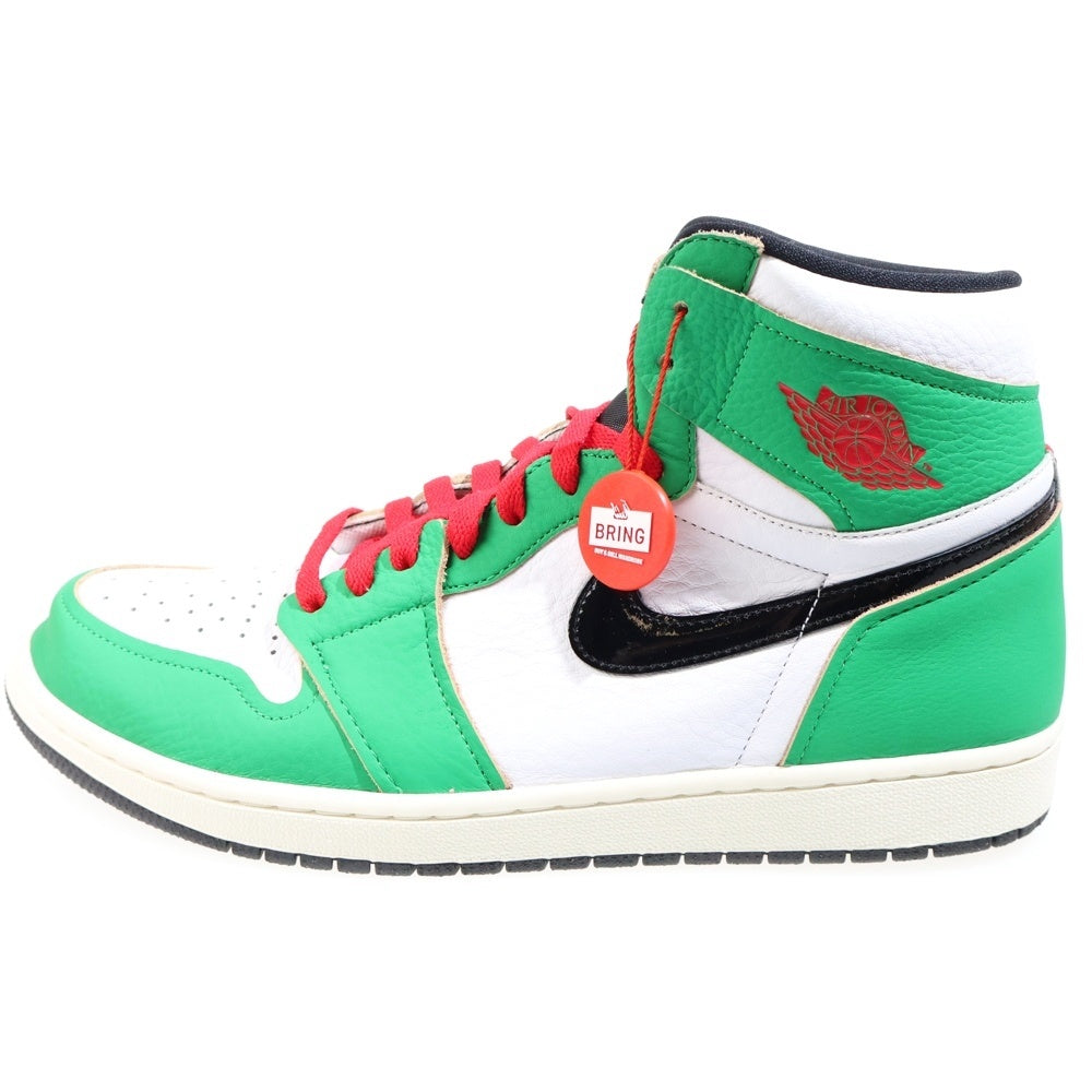 NIKE(ナイキ) WMNS AIR JORDAN HIGH Lucky Green ウィメンズ エアジョーダン 1 ラッキーグリーン/ホワイト ハイカットスニーカー US12/29cm DB4612-300 レディース