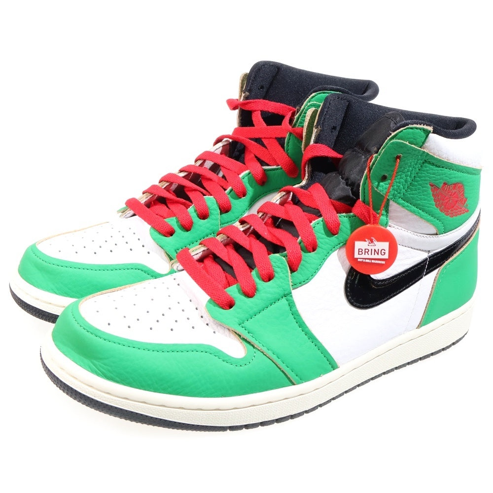 NIKE(ナイキ) WMNS AIR JORDAN HIGH Lucky Green ウィメンズ エアジョーダン 1 ラッキーグリーン/ホワイト ハイカットスニーカー US12/29cm DB4612-300 レディース