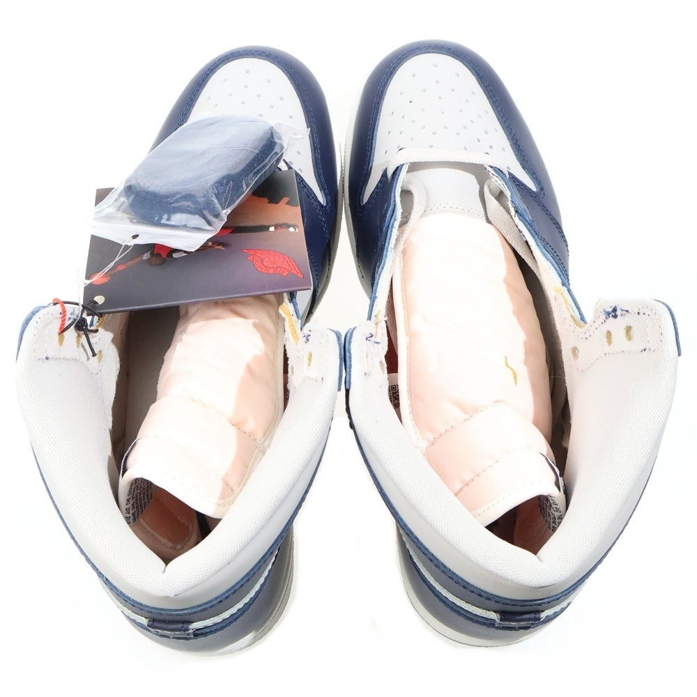 NIKE(ナイキ) AIR JORDAN 1 HIGH 85 GEORGETOWN エアジョーダン1 ジョージタウン ハイカットスニーカー ネイビー/グレー US10.5/28.5cm BQ4422-400