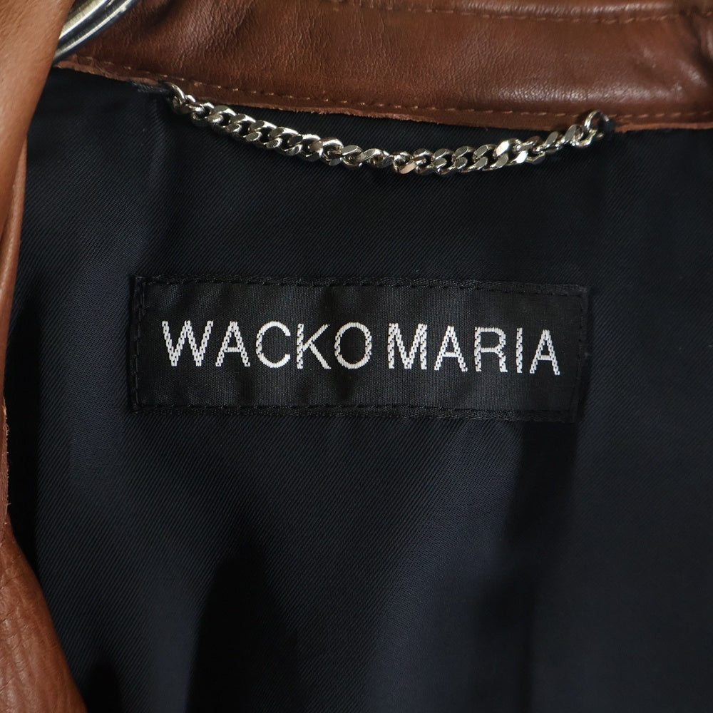 WACKO MARIA(ワコマリア) 24AW A-2 FLIGHT JACKET レザー フライトジャケット ブラウン