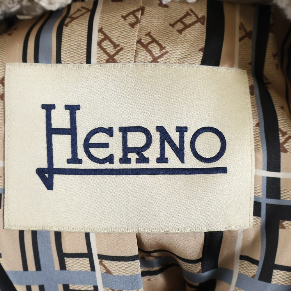 HERNO(ヘルノ) ボアトレンチコート レディース ベージュ CA000500D