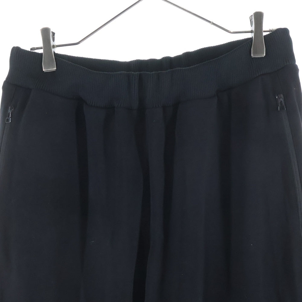 ROTOL(ロトル) レーヨン混 サイドジップ イージートラックパンツ ブラック