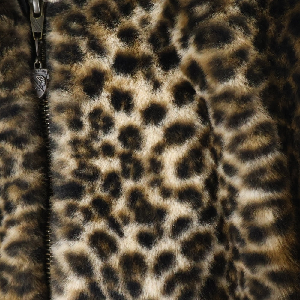 WACKO MARIA(ワコマリア) 25AW ×MCGREGOR LEOPARD FUR ANTI-FREEZE JACKET マックレガー レオパード ファー アンチフリーズ ボアジャケット ベージュ 25FW-WMO-MC02