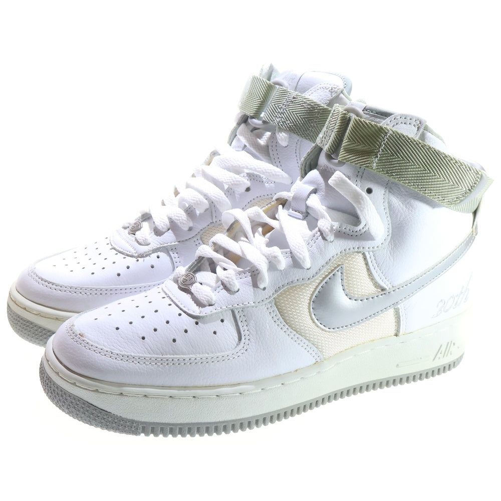 NIKE(ナイキ) 【観賞用 2002年製】 AIR FORCE 1 HIGH L/M 20TH エアフォース1 20周年 ハイカットスニーカー ホワイト US8/26cm 302347-102