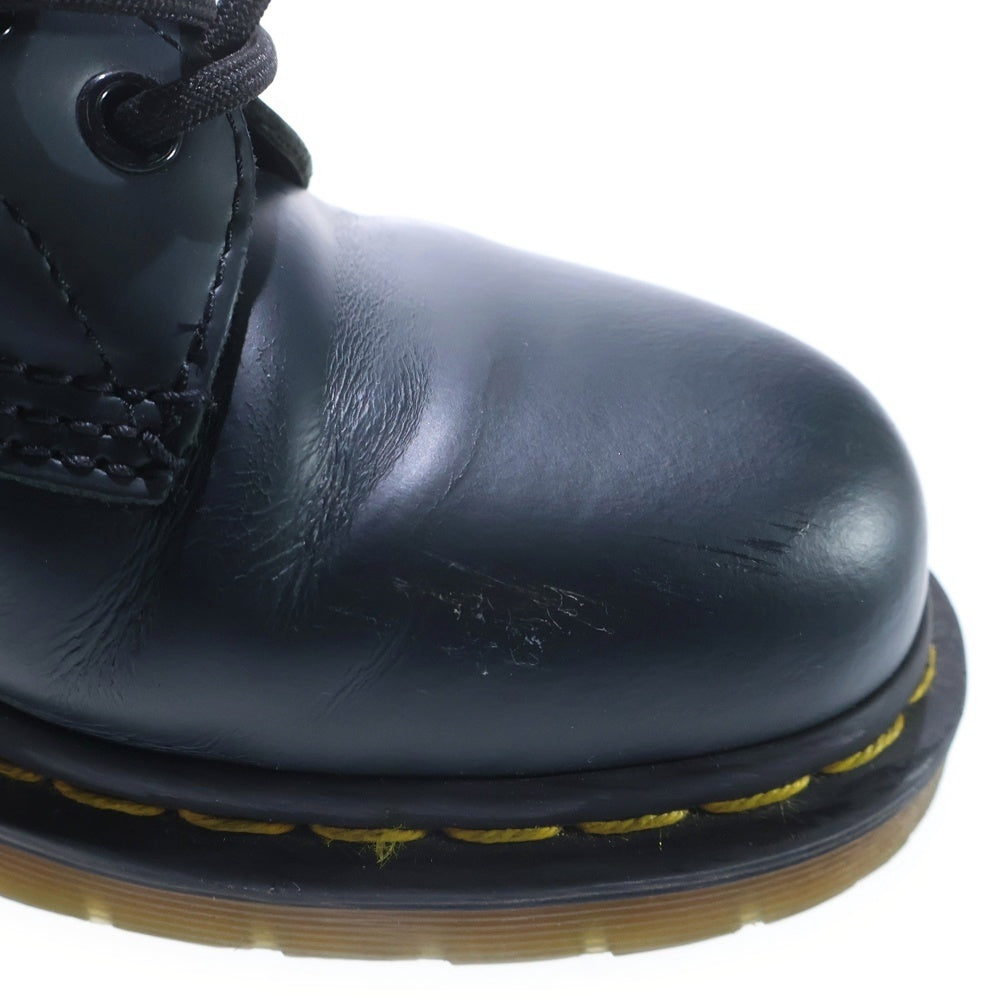 Dr.Martens(ドクターマーチン) 8ホール レースアップ レザーロングブーツ レディース ネイビー 10072