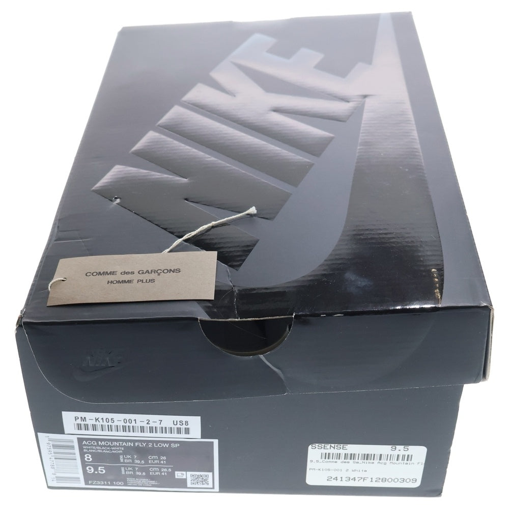 NIKE(ナイキ) ×ACG MOUNTAIN FLY 2 LOW コムデギャルソン オムプリュス マウンテンフライ2 ローカットスニーカー ホワイト US8/26cm FZ3311-100