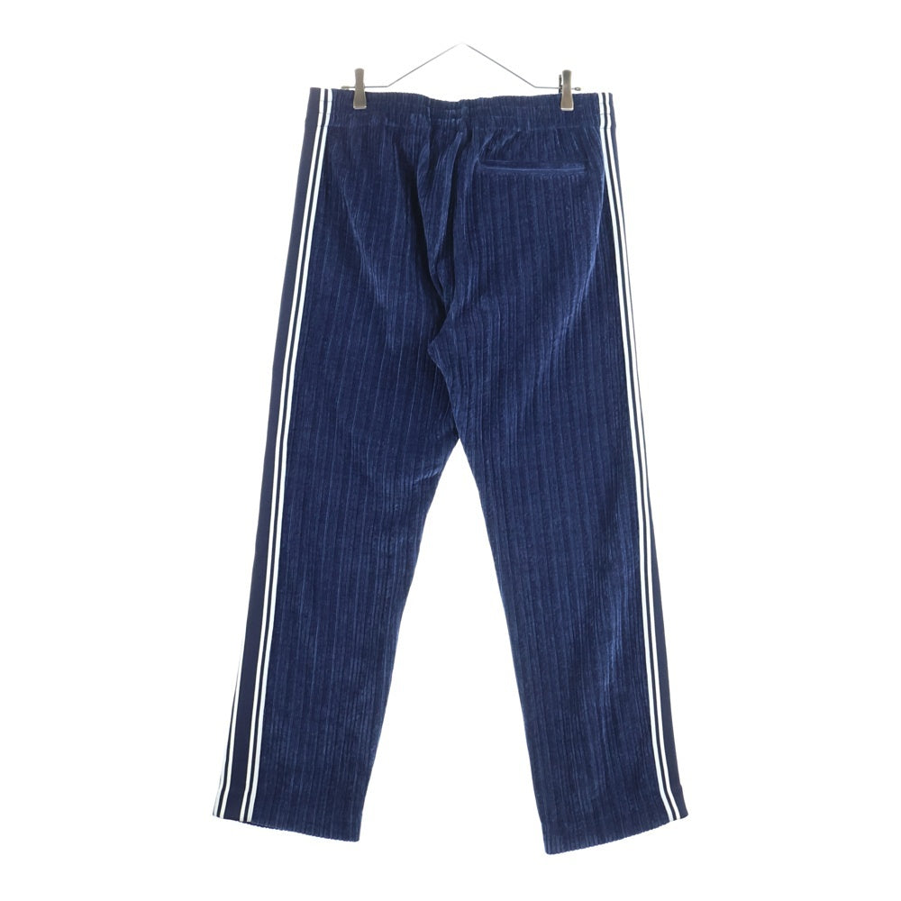 KITH(キス) 24AW VELVET CORD DAMON TRACK PANT NOCTURNAL ベルベット コード デイモン ノクターナル トラックパンツ ネイビー/ホワイト KHM060666