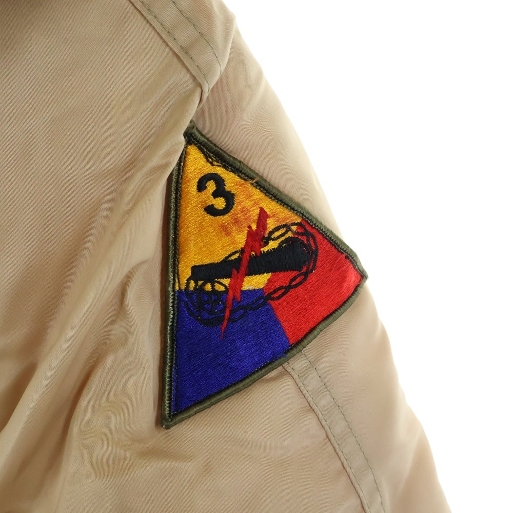 HOUSTON(ヒューストン) N-2B FLIGHT JACKET ファーフーデッド フライトボンバージャケット ブルゾン ベージュ