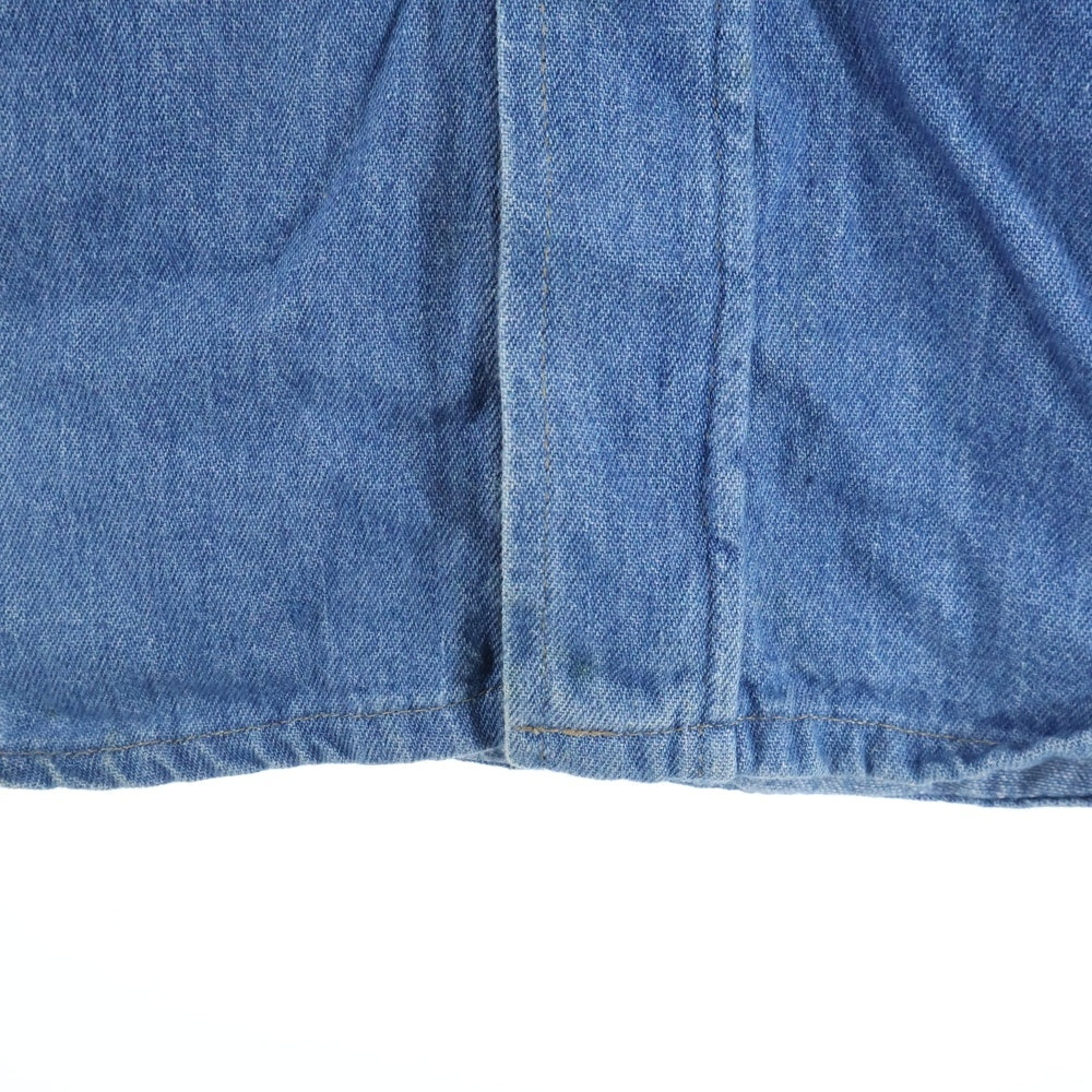 NO BRAND(ノーブランド) Prentiss(プレンティス)80S 襟コーデュロイ 長袖デニムシャツ インディゴ