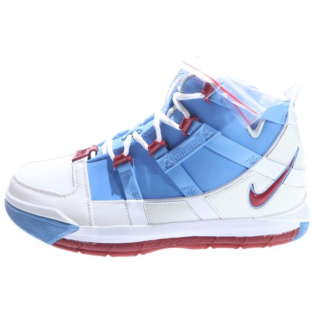 NIKE(ナイキ) ZOOM LEBRON III QS HOUSTON ズーム レブロン3 ヒューストン ハイカットスニーカー ホワイト/ブルー/レッド US8/26cm AO2434-400
