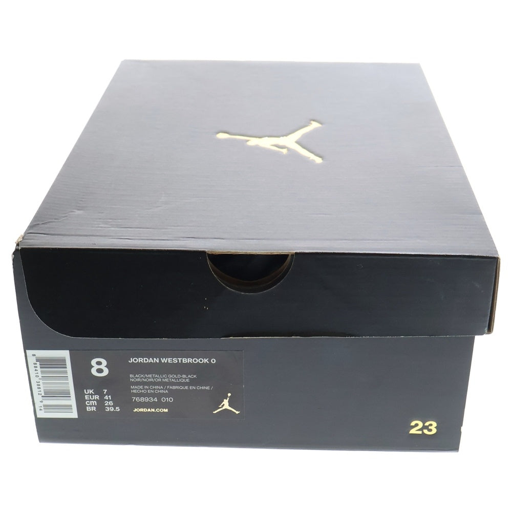 NIKE(ナイキ) 【観賞用 2015年製】 JORDAN WESTBROOK 0 ジョーダン ウェストブルック0 ハイカットスニーカー ブラック US8/26cm 768934-010