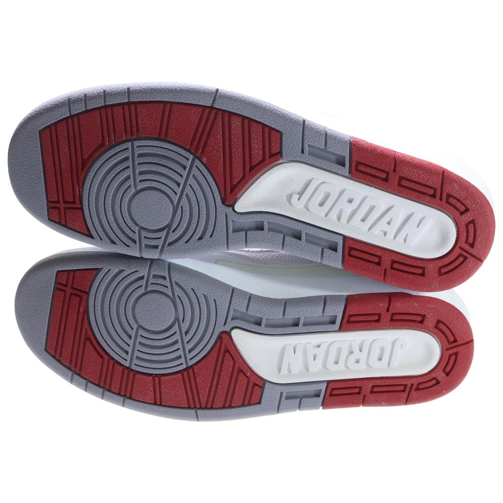 NIKE(ナイキ) 【観賞用 2014年製】 AIR JORDAN 2 RETRO エアジョーダン2 レトロ ハイカットスニーカー ホワイト/レッド US8/26cm 385475-102
