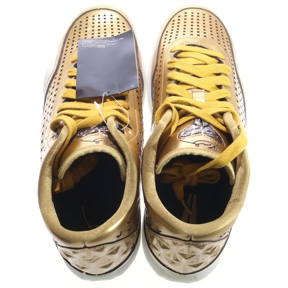 NIKE(ナイキ) 【観賞用 2015年製】 KOBE X MID EXT LIQUID GOLD コービー10 リキッドゴールド ミッドカットスニーカー 802366-700
