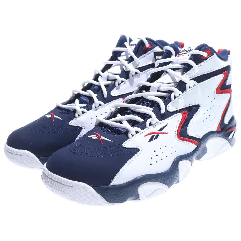 Reebok(リーボック) MOBIUS OG MU モビウス ハイカットスニーカー ホワイト/ネイビー/レッド US8/26cm CN7885