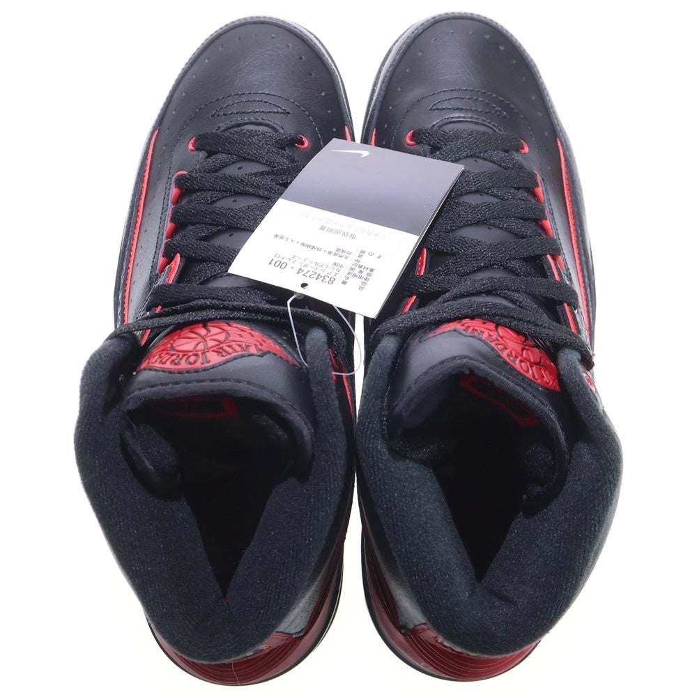 NIKE(ナイキ) 【観賞用 2015年製】 AIR JORDAN 2 RETRO ALTERNATE 87 エアジョーダン2 レトロ オルタネイト ハイカットスニーカー ブラック/レッド US8/26cm 834274-001