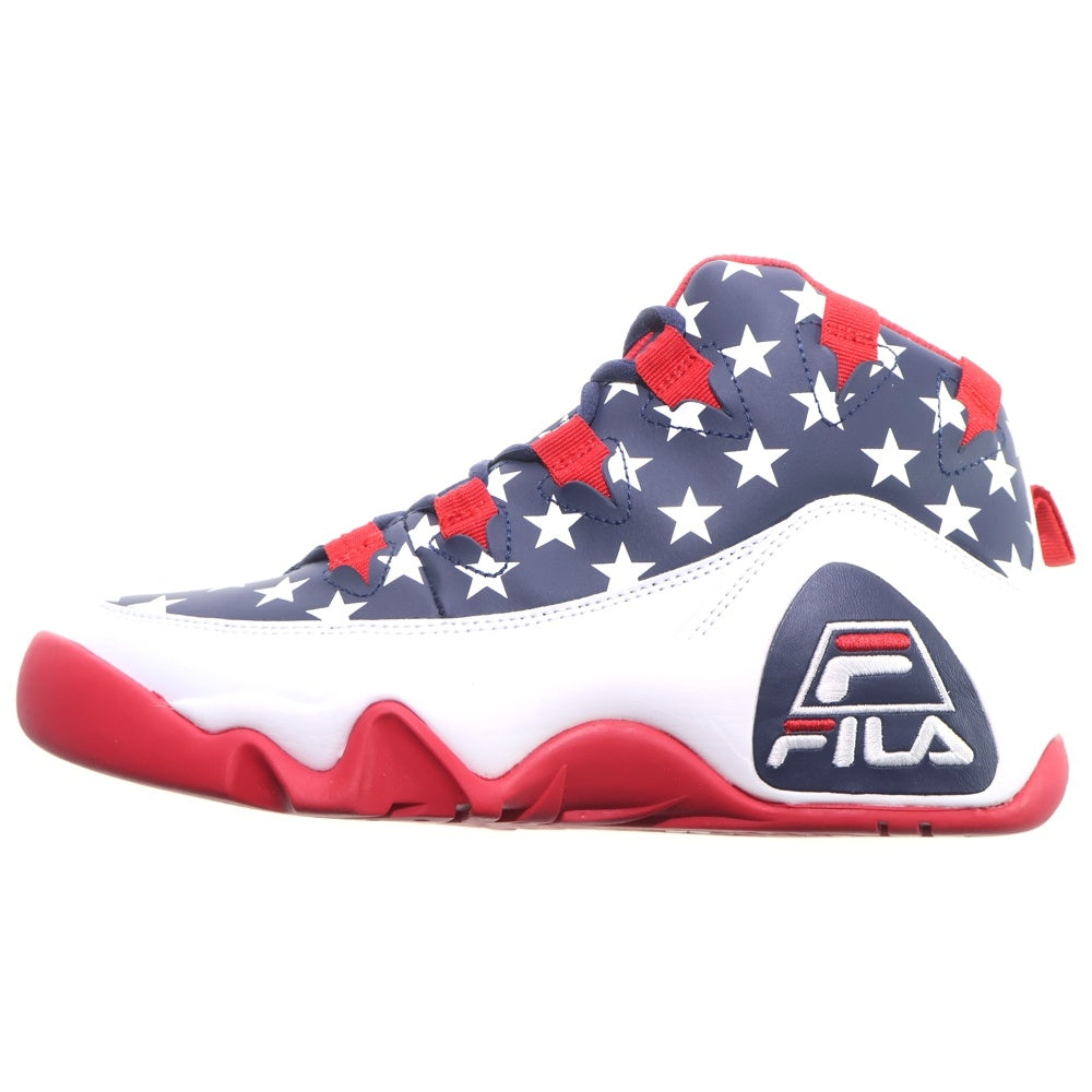 FILA(フィラ) ×atmos 95GL アトモス レースアップ ミッドカット スニーカー ホワイト/ネイビー/レッド US8/26cm F03070001