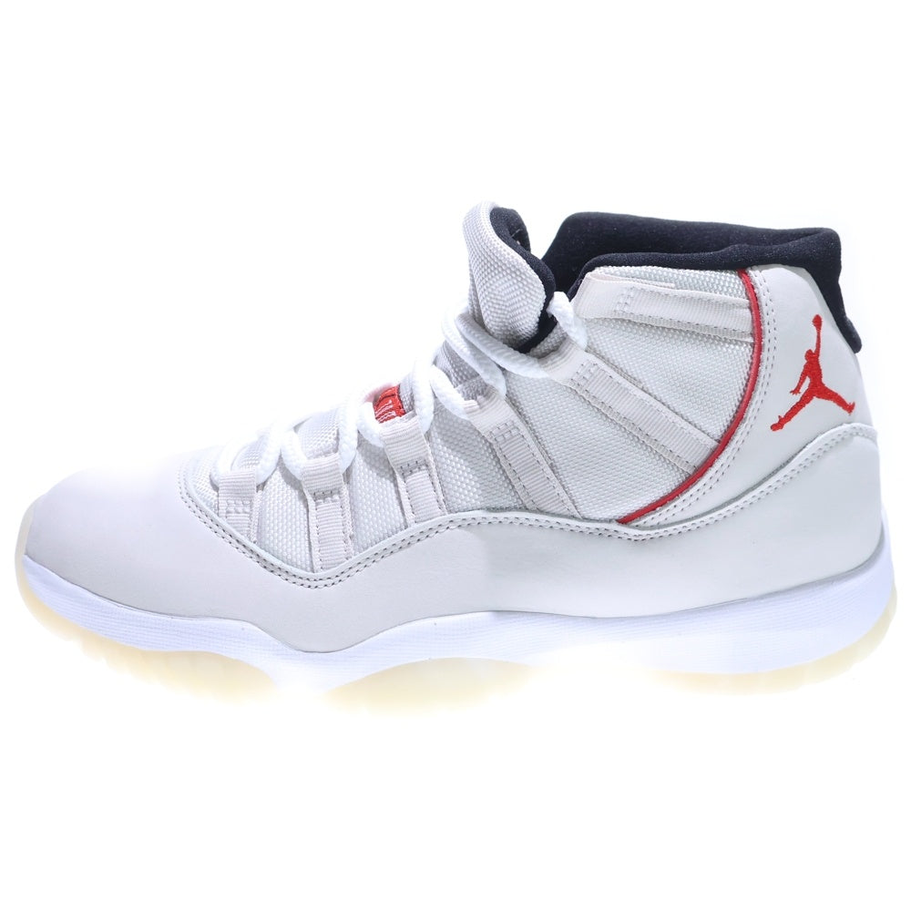 NIKE(ナイキ) AIR JORDAN 11 RETRO PLATINUM TINT エアジョーダン11 レトロ プラチナム ティント ハイカットスニーカー オフホワイト US8/26cm 378037-016