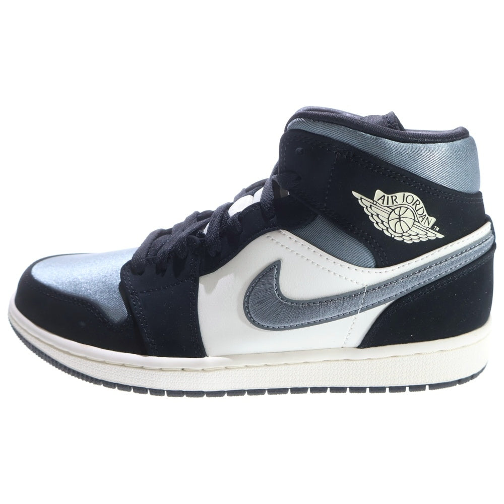 NIKE(ナイキ) AIR JORDAN 1 MID SE エアジョーダン 1 ミッドカットスニーカー ブラック/ホワイト/グレー US8/26cm 852542-011
