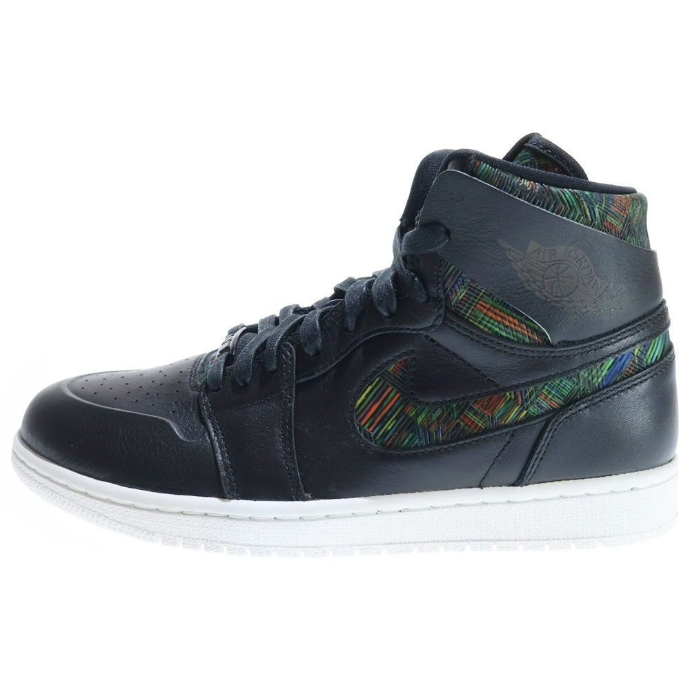 NIKE(ナイキ) 【鑑賞用 2015年製】 AIR JORDAN 1 RETRO HIGH NOUVEAU BHM エア ジョーダン レトロ ヌーヴォ ハイカットスニーカー ブラック US8/26cm 836749-045
