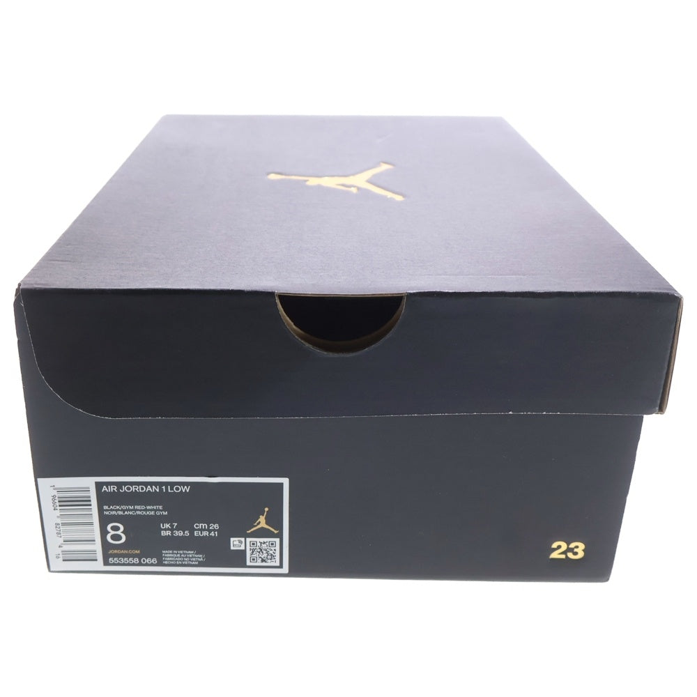 NIKE(ナイキ) AIR JORDAN 1 LOW BRED エアジョーダン 1 ブレッド ローカットスニーカー レッド/ブラック US8/26cm 553558-066