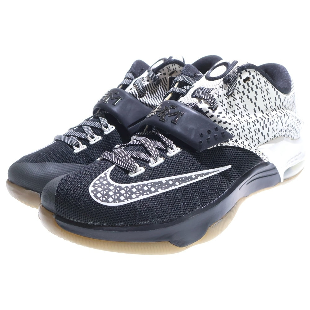 NIKE(ナイキ) 【鑑賞用 2014年製】 KD 7 BHM ケビン デュラント 7 ブラックヒストリーマンス ローカットスニーカー ブラック/ホワイト US8/26cm 718817-010