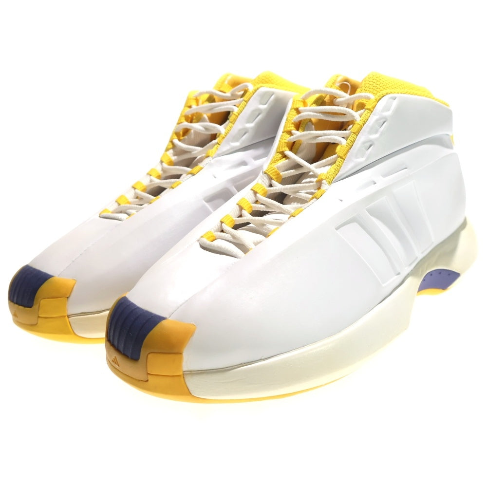 adidas(アディダス) 【鑑賞用 2006年製】 CRAZY 1 KOBE LAKERS HOME クレイジー コービー レイカーズ ホーム ミッドカットスニーカー ホワイト/イエロー US8/26cm 467309