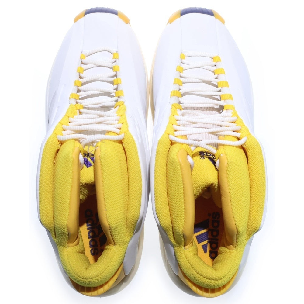 adidas(アディダス) 【鑑賞用 2006年製】 CRAZY 1 KOBE LAKERS HOME クレイジー コービー レイカーズ ホーム ミッドカットスニーカー ホワイト/イエロー US8/26cm 467309