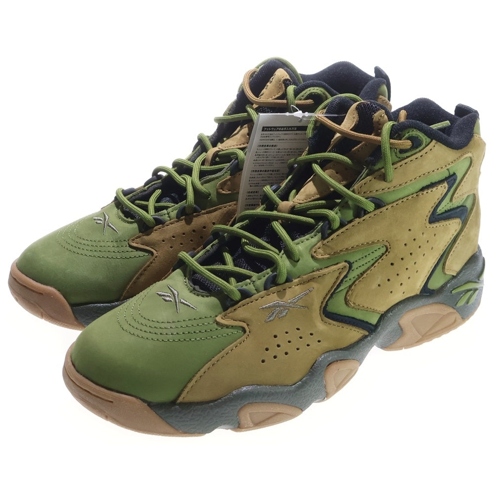 Reebok(リーボック) ×atmos MOBIUS OG メビウス レースアップ ミッドカット スニーカー カーキ US8/26cm DV8496