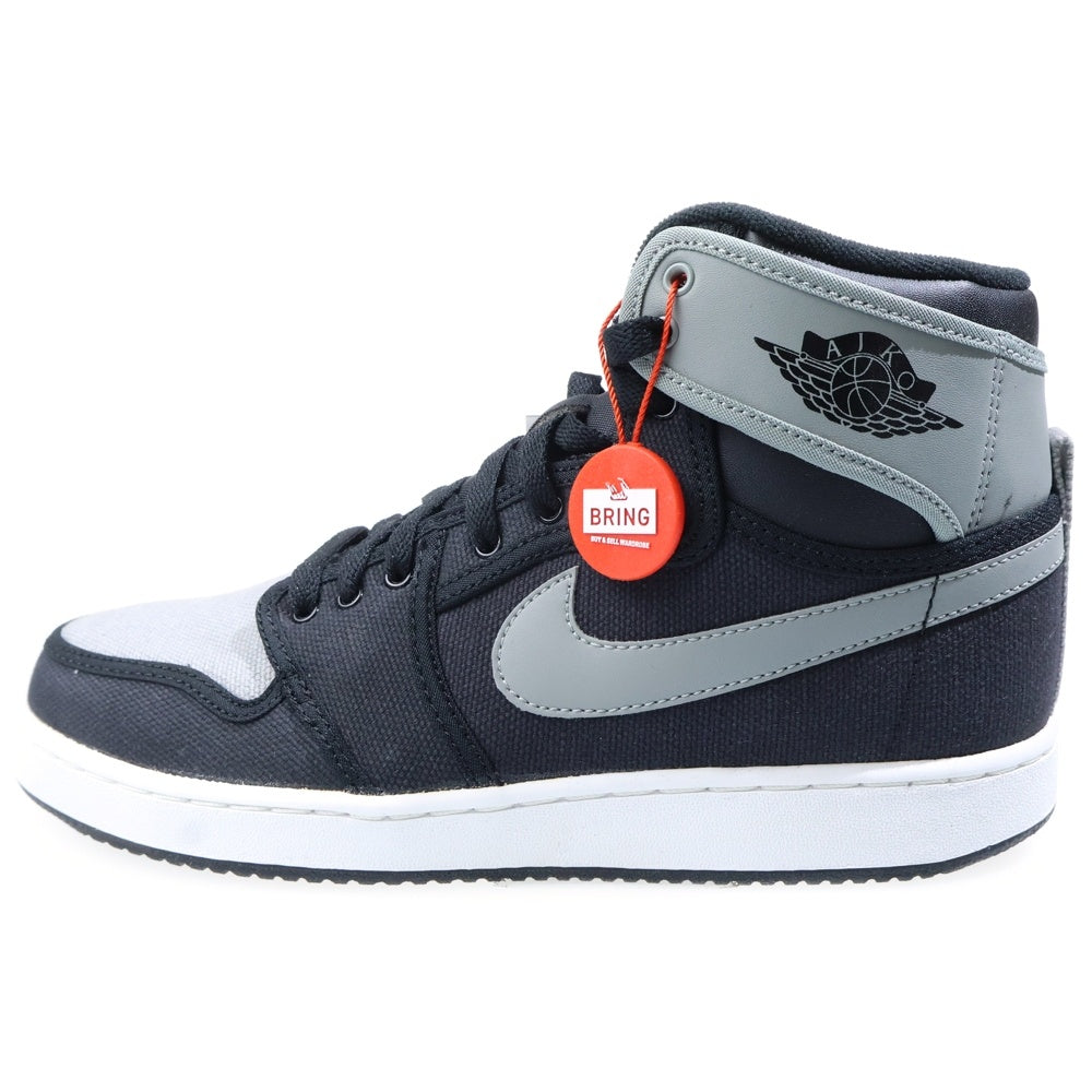 NIKE(ナイキ) 【観賞用 2015年製】 AIR JORDAN 1 KO HIGH OG SHADOW エアジョーダン 1 ノックアウト シャドウ ハイカットスニーカー ブラック/グレー US8/26cm 638471-003