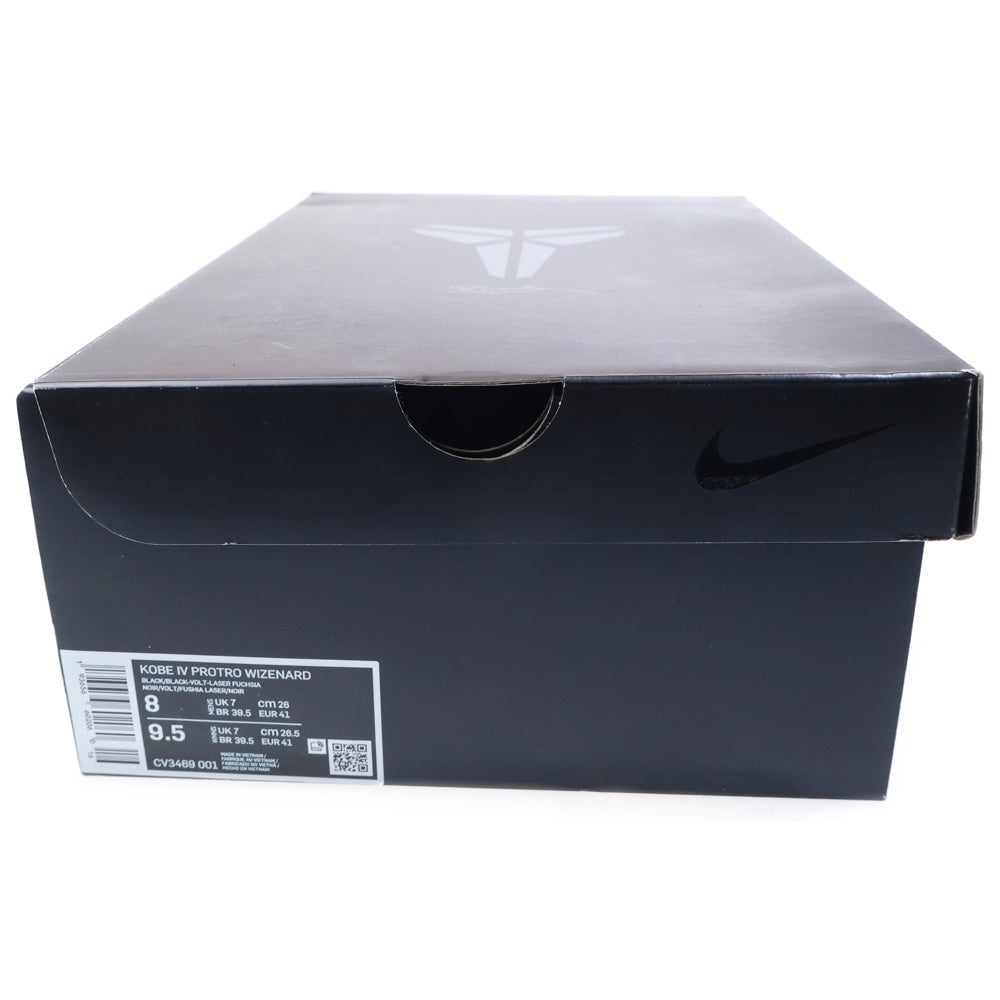 NIKE(ナイキ) KOBE 4 PROTRO WIZENARD コービー 4 プロトロ ウィズナード ローカットスニーカー ブラック/イエロー US8/26cm CV3469-001