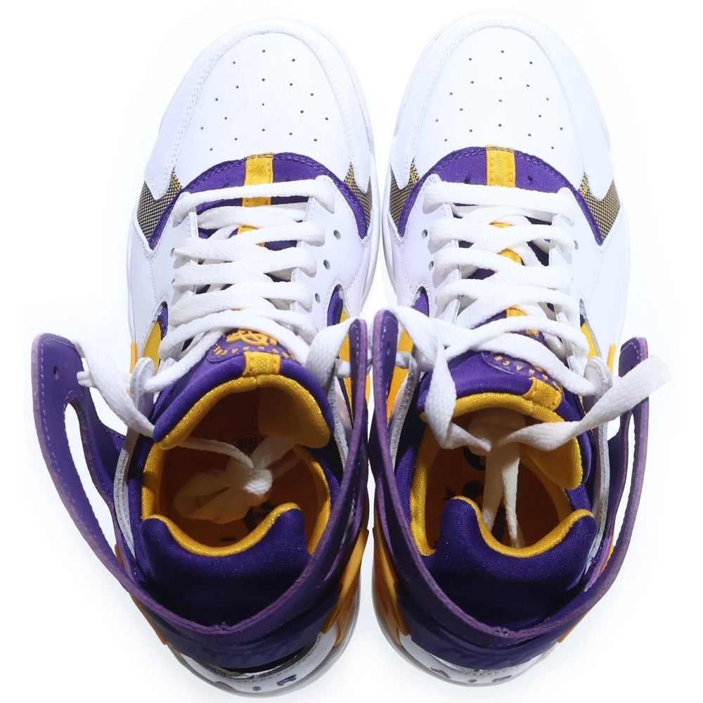 NIKE(ナイキ) 【観賞用 2015年製】 AIR FLIGHT HUARACHE LAKERS エアフライトハラチ レイカーズ ローカットスニーカー ホワイト/イエロー/パープル US8/26cm 705005-101