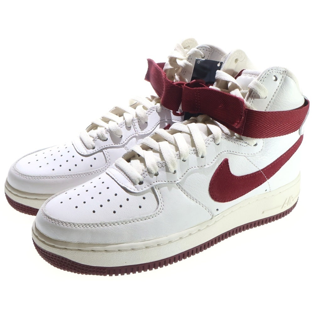 NIKE(ナイキ) 【観賞用 2015年製】 AIR FORCE 1 HI RETRO QS エアフォース1 レトロ ハイカットスニーカー ホワイト/レッド US8/26cm 743546-106