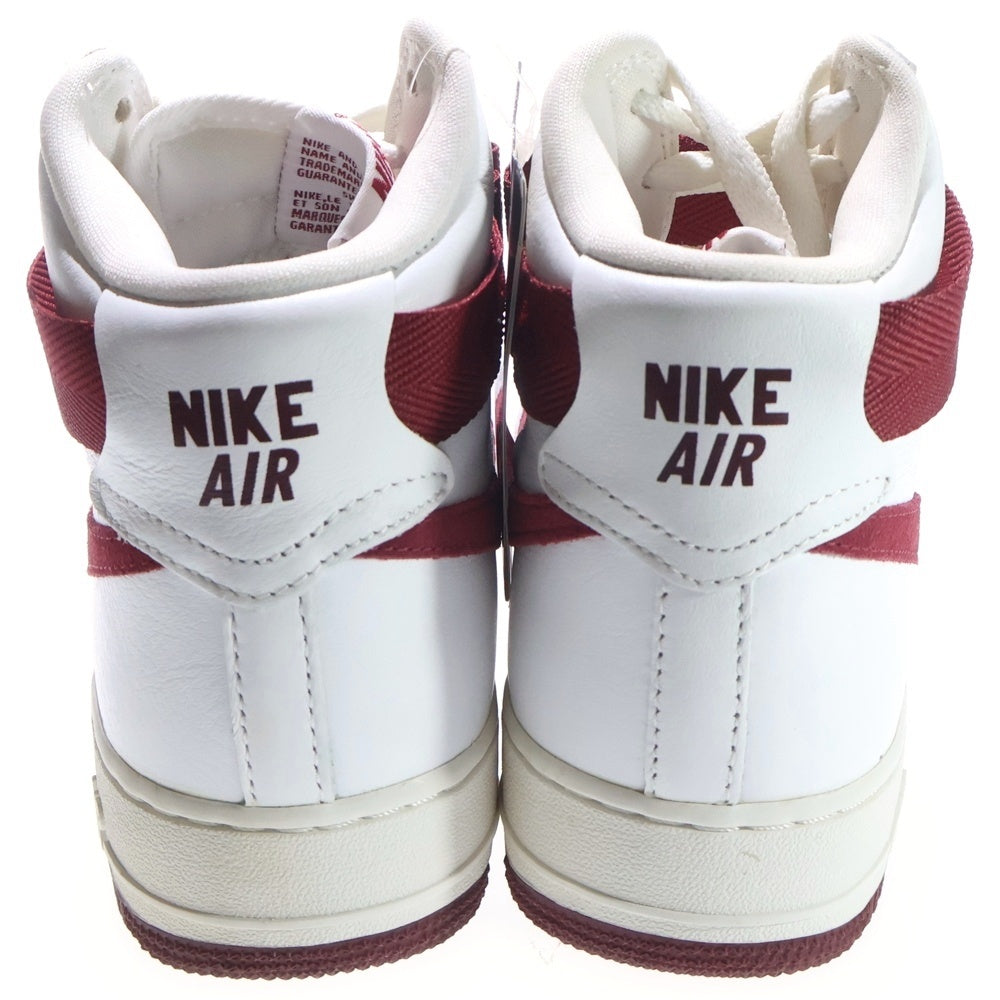 NIKE(ナイキ) 【観賞用 2015年製】 AIR FORCE 1 HI RETRO QS エアフォース1 レトロ ハイカットスニーカー ホワイト/レッド US8/26cm 743546-106